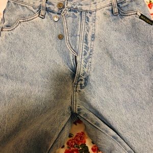 Jeans high waist fitted pale blue 28x34 women